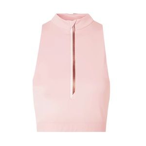VAARA Pastel Pink Willow Cropped Stretch Top NWT Small